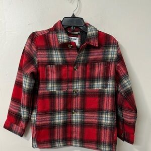 Old Navy Kids Red Plaid Shirt